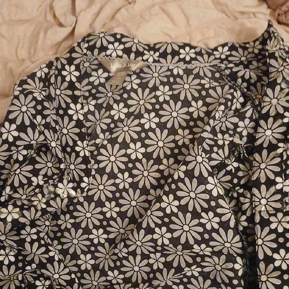 White Stag Floral Open Cardigan